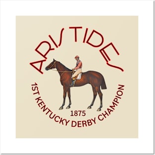 Aristides 1875 1st Kentucky Derby Champion horse racing design Posters and Art